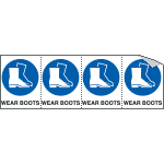 [EYE95236B] EYE95236B - sheet n. 4 label "WEAR BOOTS"
