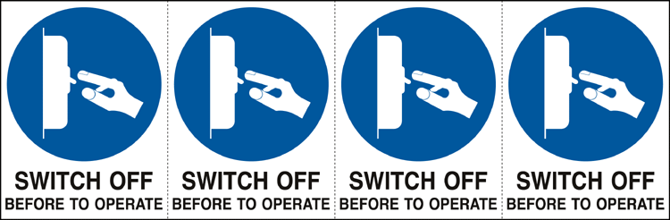 [EYE95239B] EYE95239B - sheet n. 4 label "SWITCH OFF BEFORE..."