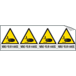 [EYE95260B] EYE95260B - sheet n. 4 label MIND YOUR HANDS EN ISO 7010 W024