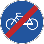 [FAH260091] FAH260091 - Cartello NF  91 FINE PISTA CICLABILE