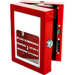 [FAL1498] FAL1498 - Contenitore emergenza chiave acciaio con coperchio