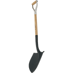 [FAP2264] FAP2264 - badile a punta forgiato manico in legno lunghezza cm 140