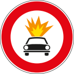 [FAR262064A] FAR262064A - Disco rifr NF64A TRANSITO vietato TRASPORTI ESPLOSIVI