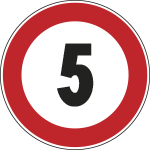 [FCR26005005] FCR26005005 - Cartello  NF 50 LIMITE VELOCITA' KM  5