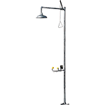 [FEX426] FEX426 - Doccia con lavaocchi inox tirante+barra