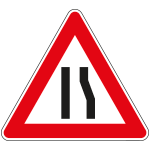 [FLH190019] FLH190019 - Cartello HI NF 18 STRETTOIA ASIMMETRICA destra