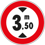 [FLR242066] FLR242066 - Cartello NF 66 TRANSITO vietato ALTEZZA m:___