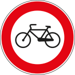 [FLR260055] FLR260055 - Cartello NF 55 TRANSITO vietato BICICLETTE