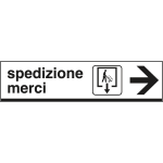 [FLR6802D] FLR6802D - Tabella indicazione SPEDIZIONE MERCI destra