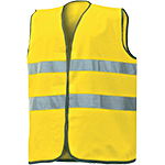 [GBR07Y] GBR07Y - Gilet alta visibilità poliestere colore giallo cl.2