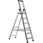 [HSP070] HSP070 - Scala in alluminio apribile 2 gradini piu' piattaforma