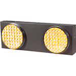 [LAS21845] LAS21845 - Lampeggiatore Ecosolar fotovoltaico doppio