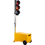 [LAS25317] LAS25317 - impianto semaforico mobile LED monofacciale d.200 mm. richiudibile