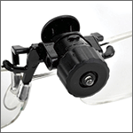 [LR526] LR526 - Luce LED a clip nera per occhiali