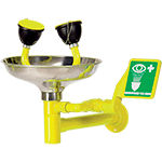 [LVD11XY] LVD11XY - lavaocchi a parete con vaschetta INOX,comando manuale,colore GIALLO