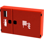 [MCN9587] MCN9587 - Cassetta a parete naspo+estintore tubaz.Pyton m 20 portello pieno