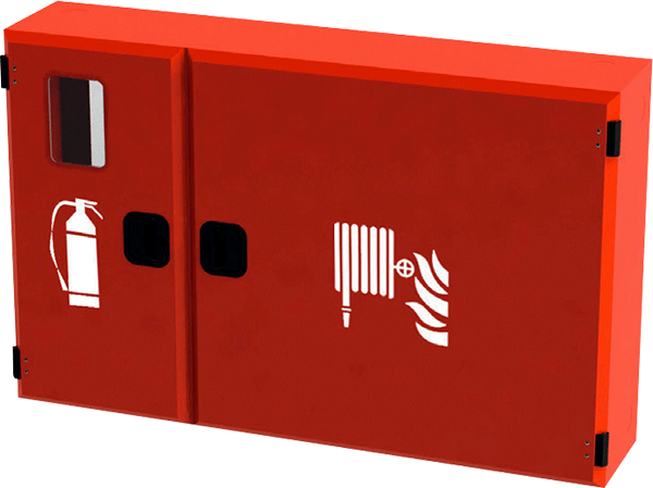 [MCN9587] MCN9587 - Cassetta a parete naspo+estintore tubaz.Pyton m 20 portello pieno