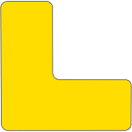 [NBK127Y] NBK127Y - confezione 20 angolari a "L" poliestere adesivo colore GIALLO