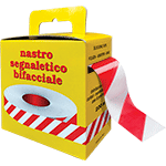 [NS700] NS700 - Rotolo nastro segnal.a strisce B/R mt 500