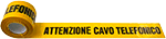 [NS708] NS708 - Rotolo nastro PE giallo CAVO TELEF. mt 200