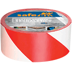 [NTS51WR] NTS51WR - nastro adesivo SAFE PVC BIANCO/ROSSO h mm 50x33 mt l spess.0,16 mm