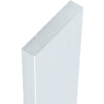 [PGE399W] PGE399W - paracolpi tipo S piatto colore bianco mt. 1