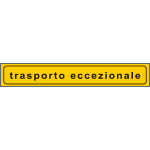 [PNK7031] PNK7031 - pannello bifacciale TRASPORTO ECCEZIONALE rifrangente classe 2