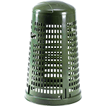 [PRB087G] PRB087G - trespolo portasacco verde abete con coperchio l. 100