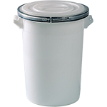 [PRM810] PRM810 - bidone bianco c.chiusura anello acc.zinc.100l id.industria alimentare