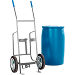 [PS0229] PS0229 - Carrello zincato portafusti verticali per fusti da 200 lt