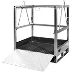 [PS4312] PS4312 - pallet x trasporto 12 bombole gas con rampa ribaltabile