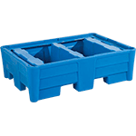 [PS5412] PS5412 - Vasca di raccolta in polietilene s/griglia per 2 fusti verticali 200lt