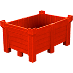 [PS5805R] PS5805R - vasca raccolta polietilene impilabile colore ROSSO
