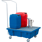 [PS7151] PS7151 - Vasca mobile di raccolta con griglia zincata