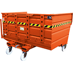 [PSA2000A] PSA2000A - contenitore ribaltabile x rifiuti ingombranti portata kg.2000 ARANCIO