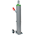 [PSA206] PSA206 - Carrello acciaio con ruote in gomma per trasporto 1 bombola gas