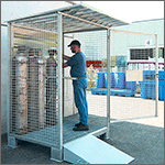 [PSA2450] PSA2450 - Box per bombole 1 battente acciaio zincato CON basamento NO rampa