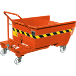 [PSA300A] PSA300A - contenitore per rottami ribaltabile portata kg. 600 colore ARANCIO