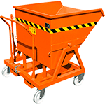 [PSA450A] PSA450A - contenitore per rottami ribaltabile portata kg.1000 colore ARANCIO