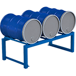 [PSA453] PSA453 - supporto per stoccaggio 3 fusti da 60  lt orizzontale
