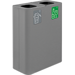 [PSR120FG] PSR120FG - Stazione 120lt grigia con kit 5 pittogrammi magnetici