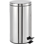 [PSR320X] PSR320X - Pattumiera con secchio e ped.lt 20 inox