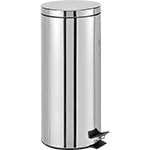 [PSR330X] PSR330X - Pattumiera con secchio e ped.lt 30 inox