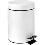[PSR3A] PSR3A - Pattumiera a pedale col.bianco 3lt 16,7x27h