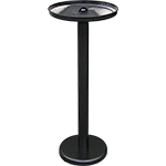 [PSR440] PSR440 - posacenere acc.vern.NERO c/griglia e base appesantita dim.cm41x100 h.
