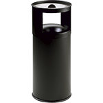 [PSR570] PSR570 - Posacenere gettacarte autoestinguente nero capacita' lt. 40