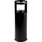 [PSR572] PSR572 - Posacenere gettacarte autoestinguente nero capacita' lt. 25