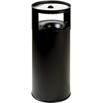[PSR574] PSR574 - Posacenere gettacarte autoestinguente nero capacita' lt. 75