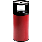 [PSR574R] PSR574R - Posacenere gettacarte autoestinguente rosso capacita' lt. 75