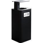 [PSR60NTP] PSR60NTP - gettacarta/posacenere da esterno nero 60 lt
